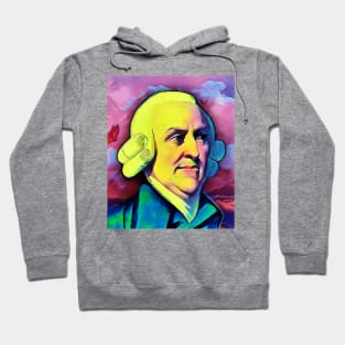 Adam Smith Colourful Portrait | Adam Smith Artwork 7 Hoodie